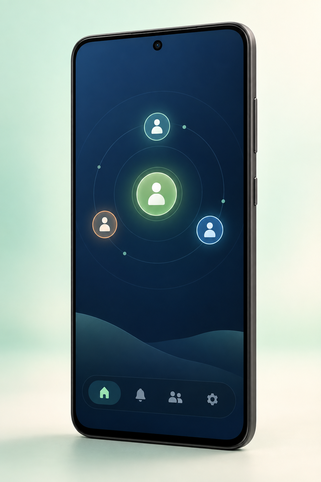 自家人 App 家庭星图界面